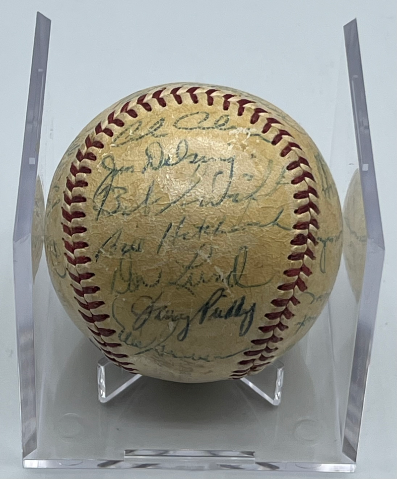 1953 Detroit Tigers Autograph Signed Team Baseball BAS LOA Authentic  Image 4
