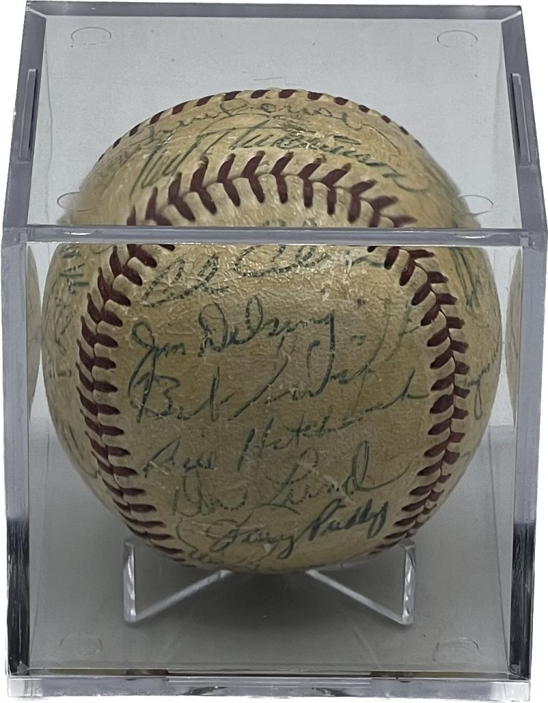 1953 Detroit Tigers Autograph Signed Team Baseball BAS LOA Authentic  Image 6