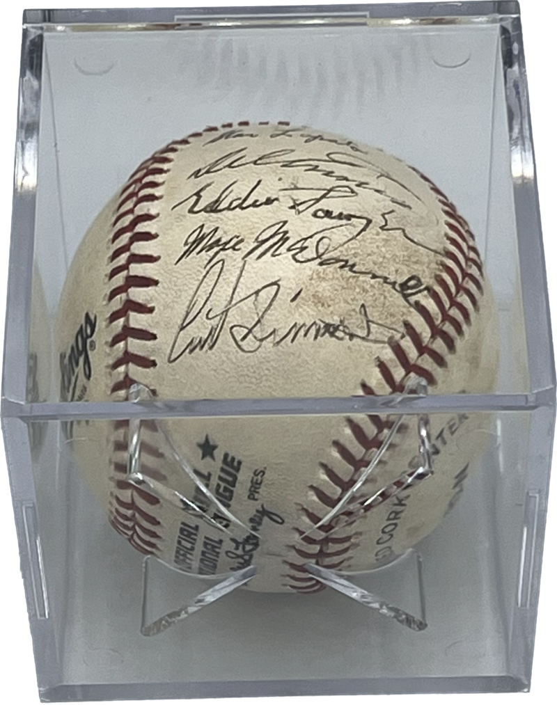 Phillies Greats Autograph Vintage Multi Signed Baseball BAS LOA Authentic  Image 4