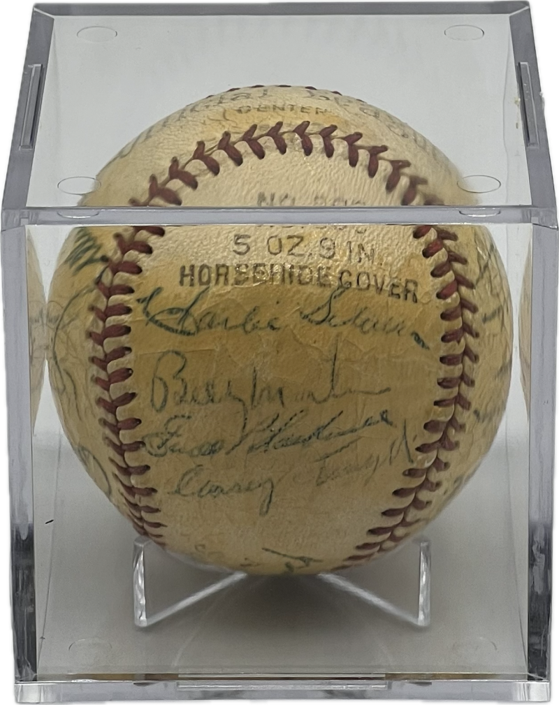 1952 New York Yankees Autograph Signed Team Baseball BAS LOA Authentic  Image 2