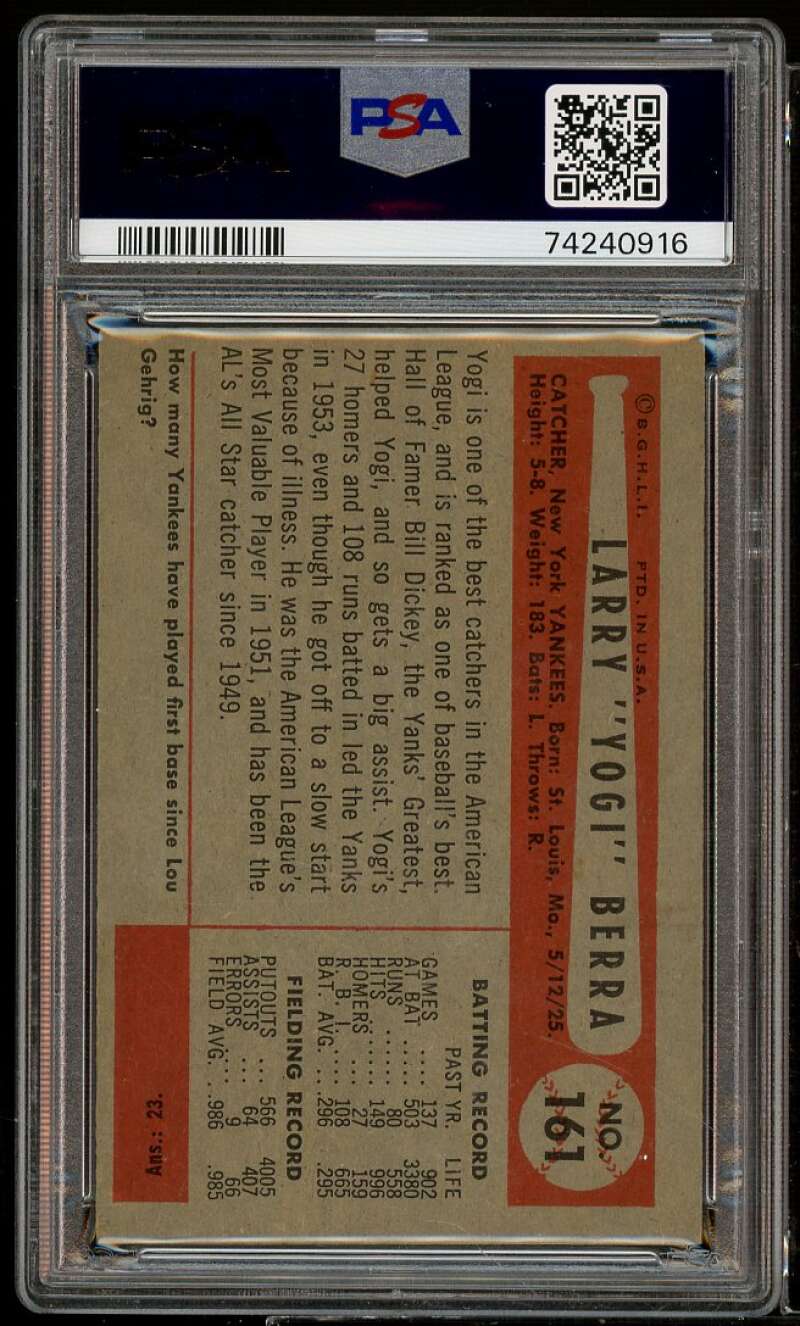 Yogi Berra 1954 Bowman Card #161