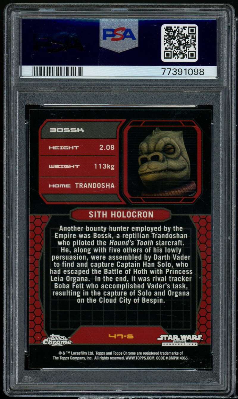 Dee Bradley Baker Auto 2018 Topps Star Wars Arch Sig Ser Clone Wars #47 PSA 9 Image 2