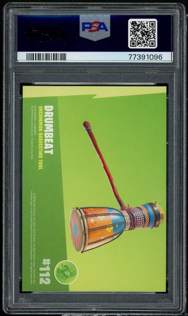 Drumbeat Card 2019 Panini Fortnite USA Crystal Shard #112 PSA 10 Image 2