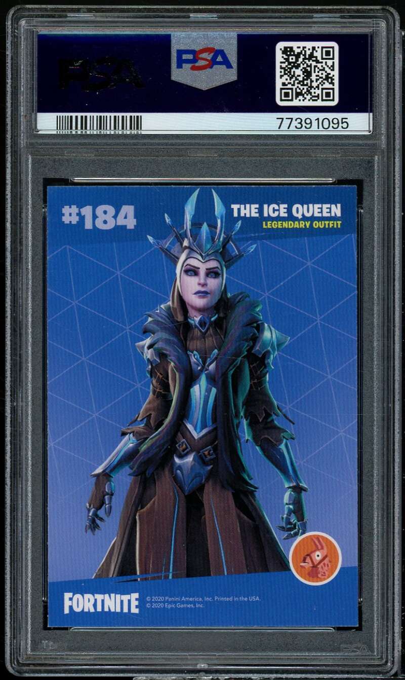 The Ice Queen Card 2020 Panini Fortnite USA Optichrome Holo #184 PSA 10 Image 2