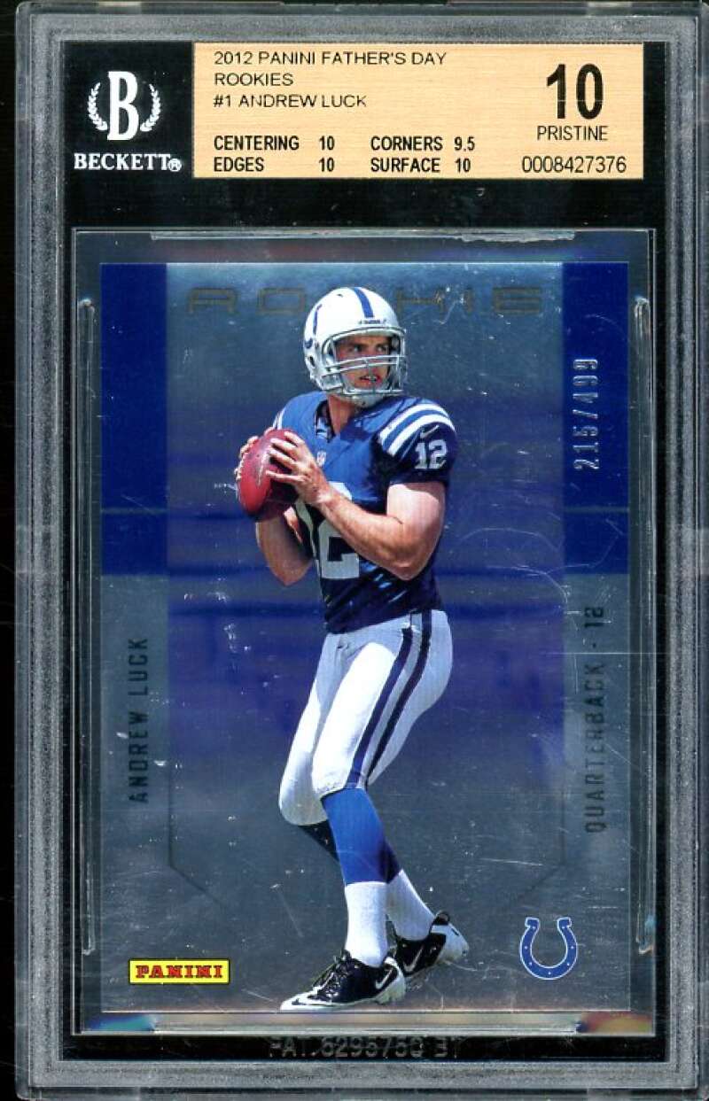 Bowman Andrew Luck Memorabilia Football Sports Trading Cards