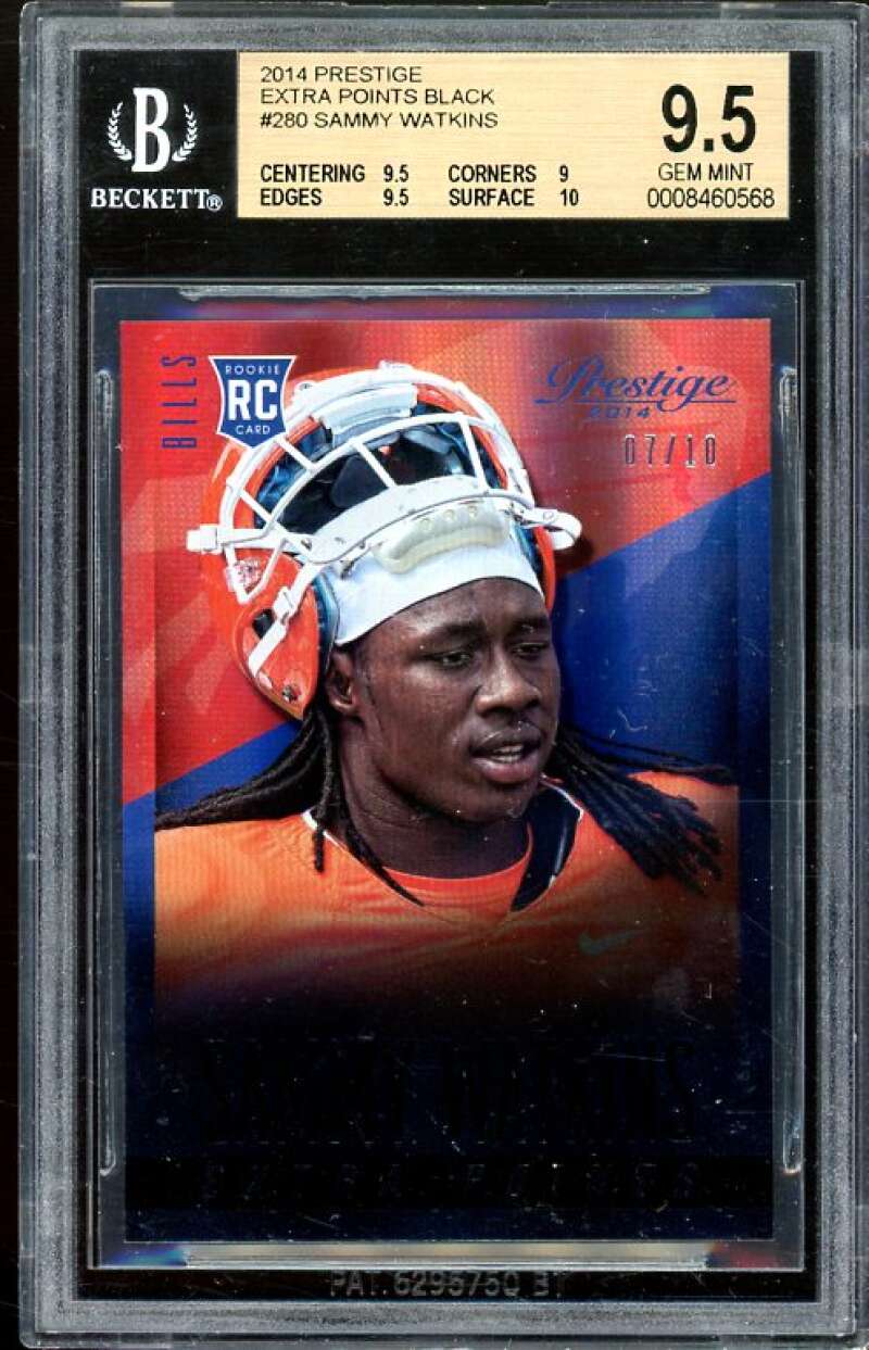 Sammy Watkins Rookie 2014 Prestige Extra Points Black #280 (7 of 10) BGS 9.5 Image 1