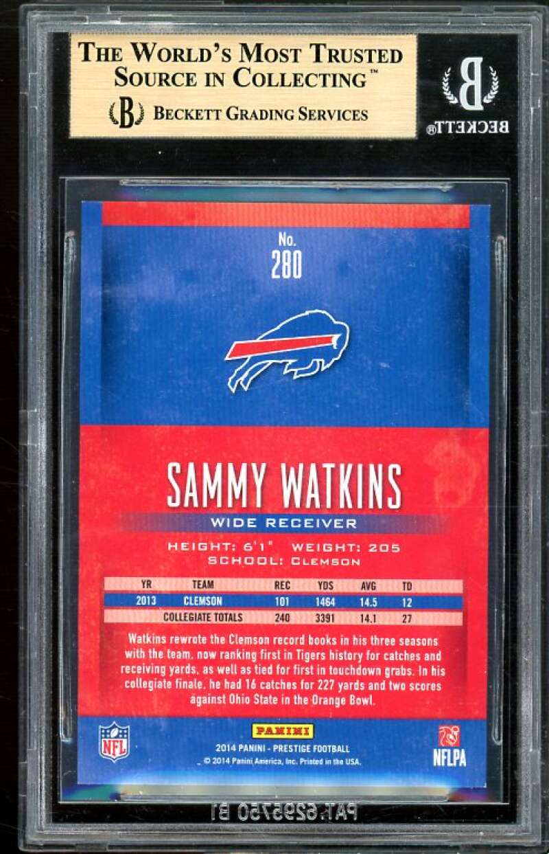 Sammy Watkins Rookie 2014 Prestige Extra Points Black #280 (7 of 10) BGS 9.5 Image 2