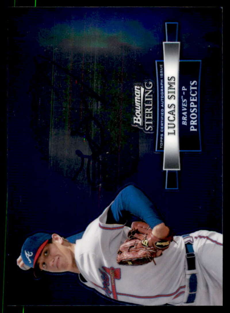 Lucas Sims Card 2012 Bowman Sterling Prospect Autographs #LS  Image 1