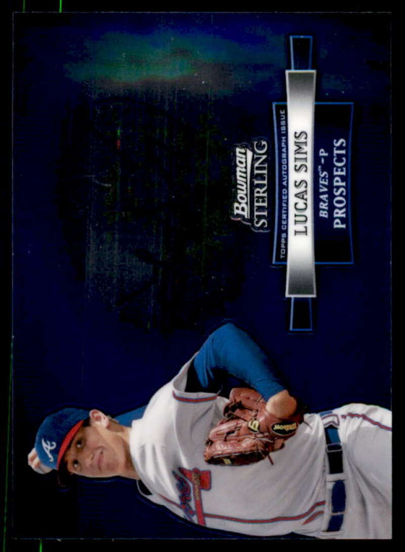 Lucas Sims Card 2012 Bowman Sterling Prospect Autographs #LS  Image 1