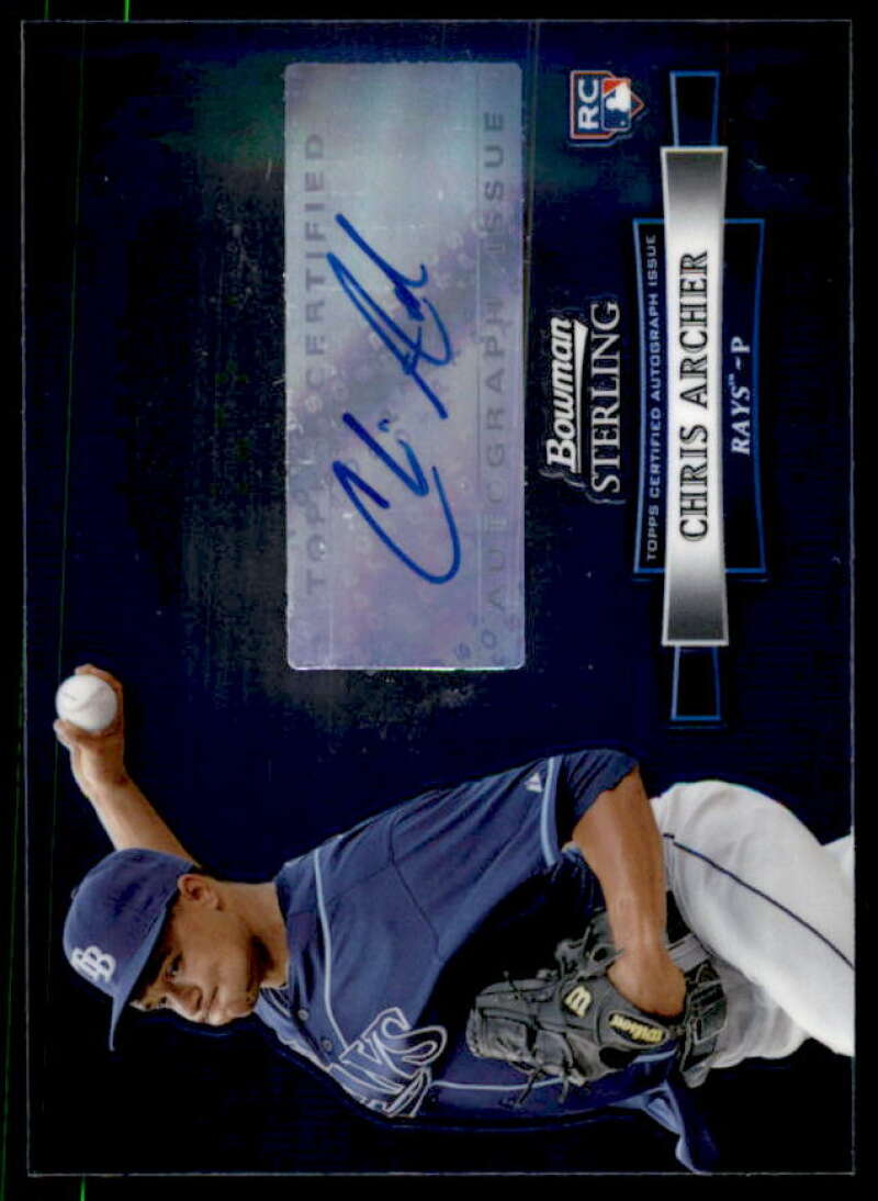 Chris Archer Card 2012 Bowman Sterling Rookie Autographs #CA  Image 1