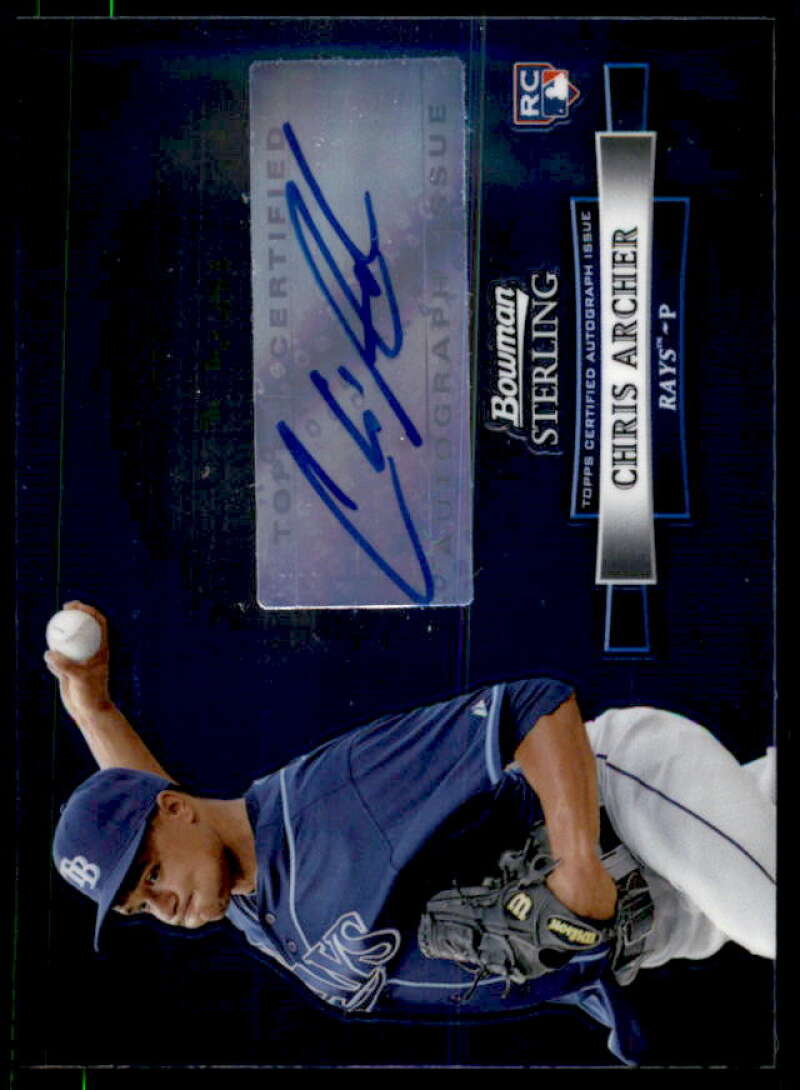 Chris Archer Card 2012 Bowman Sterling Rookie Autographs #CA  Image 1