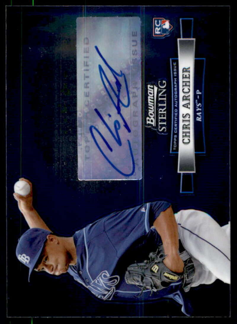 Chris Archer Card 2012 Bowman Sterling Rookie Autographs #CA  Image 1