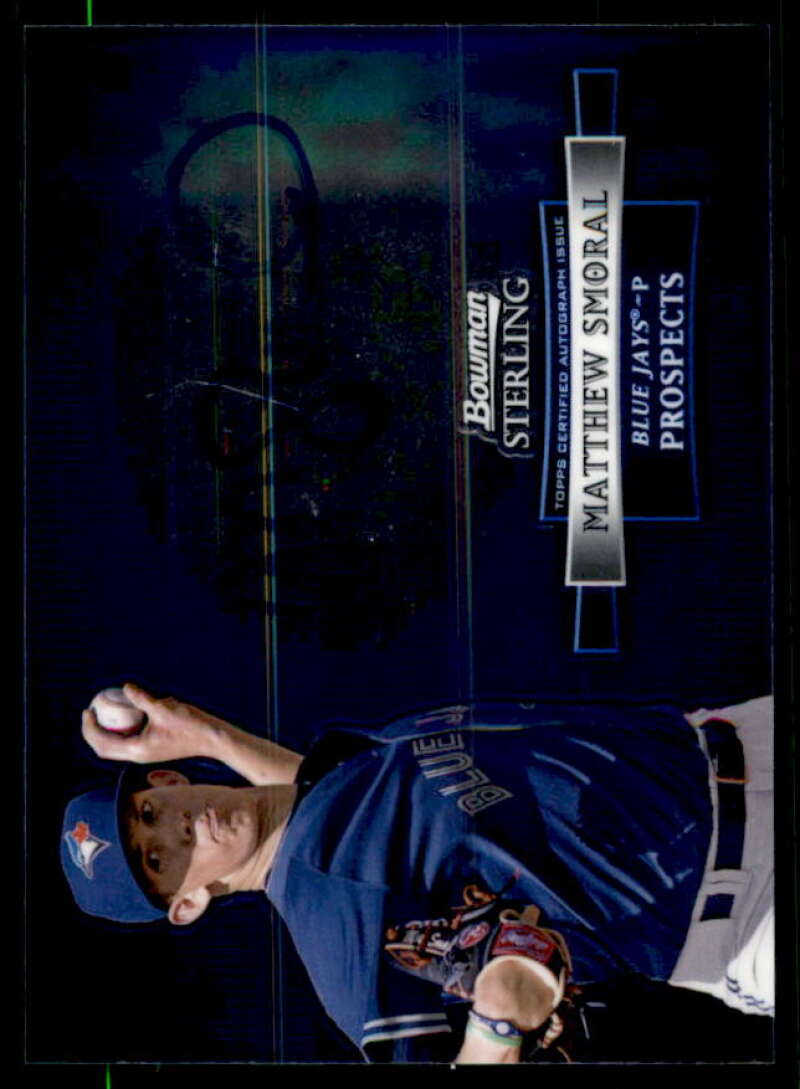 Matthew Smoral Card 2012 Bowman Sterling Prospect Autographs #MSM  Image 1
