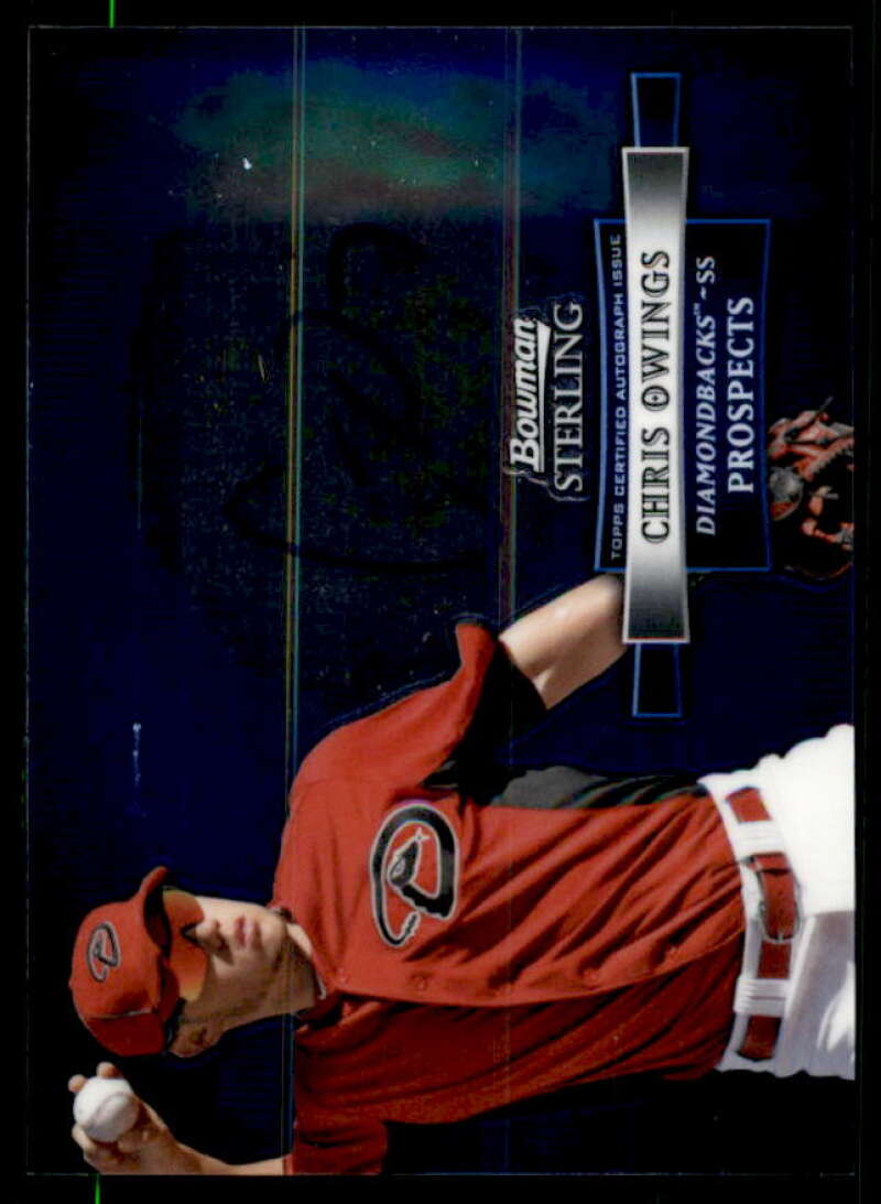 Chris Owings Card 2012 Bowman Sterling Prospect Autographs #CO  Image 1