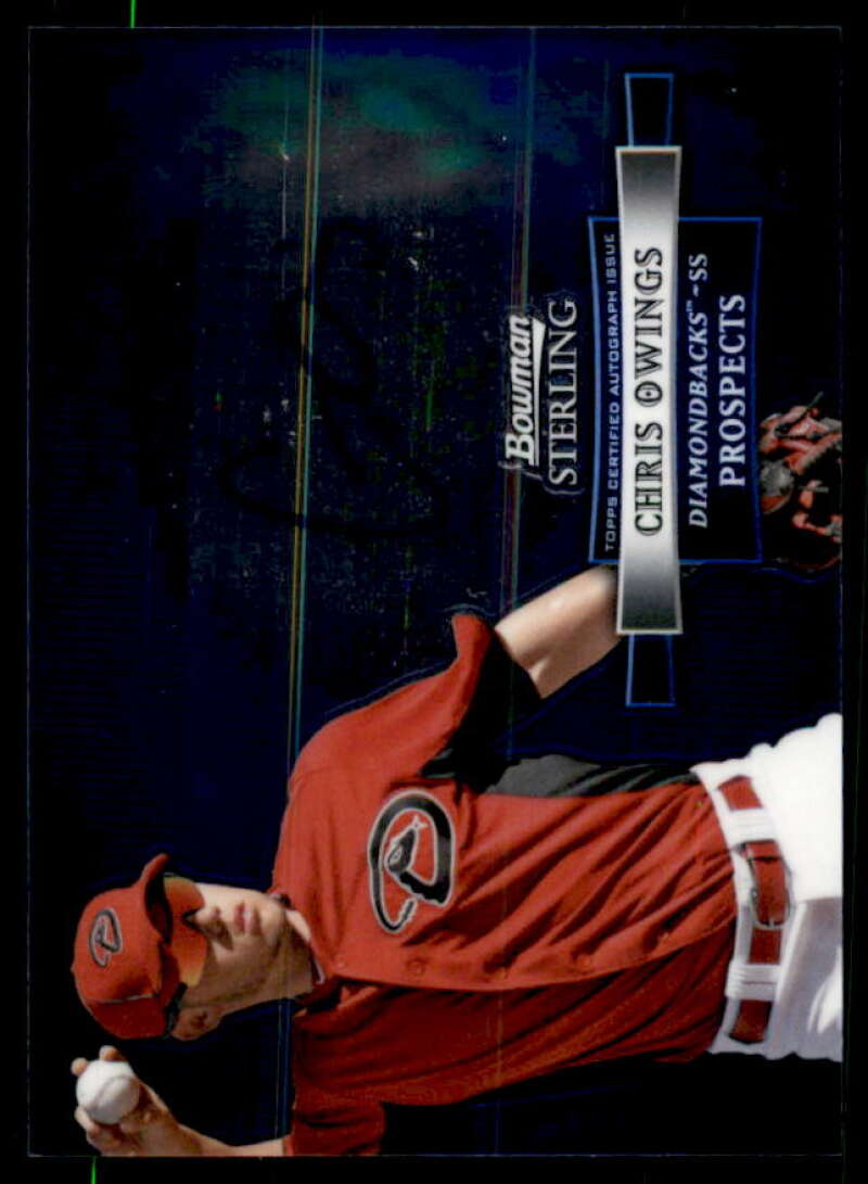 Chris Owings Card 2012 Bowman Sterling Prospect Autographs #CO  Image 1