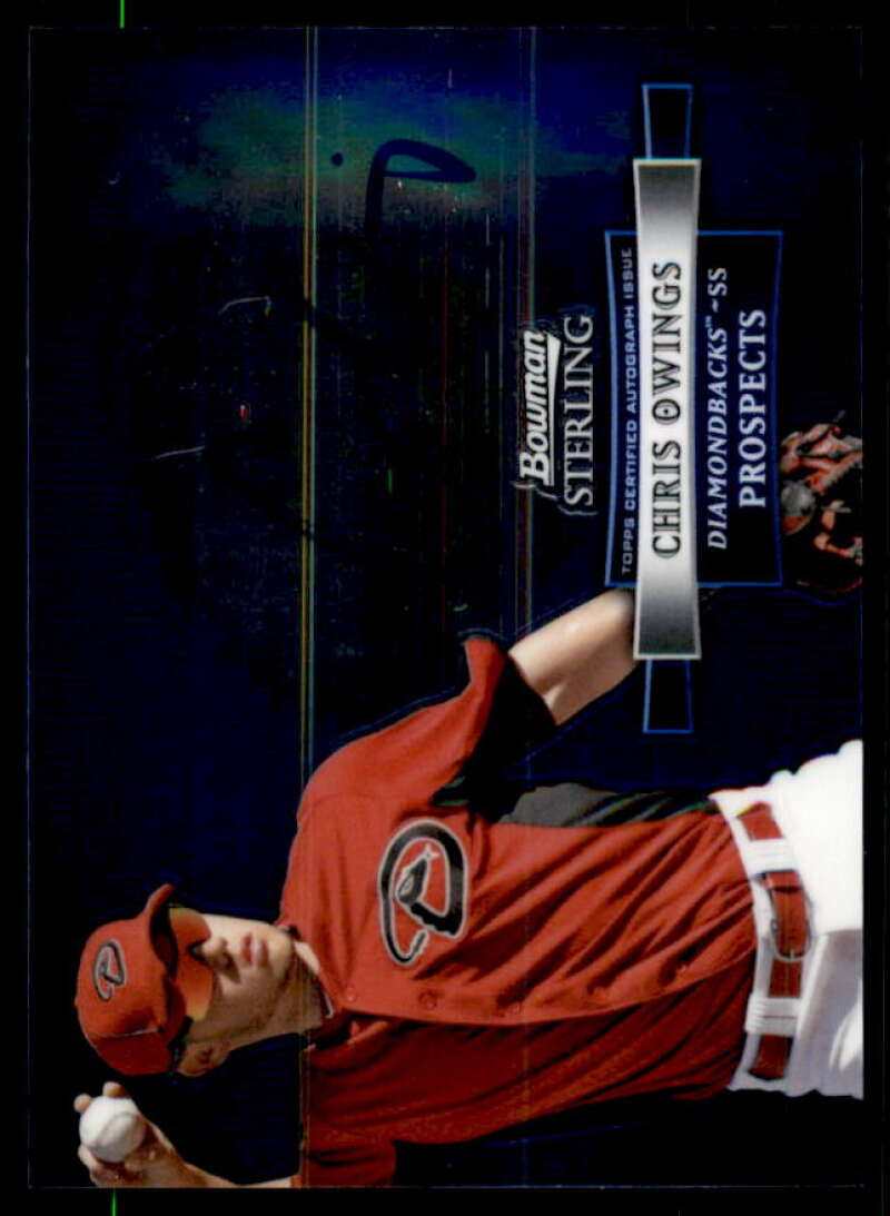 Chris Owings Card 2012 Bowman Sterling Prospect Autographs #CO  Image 1