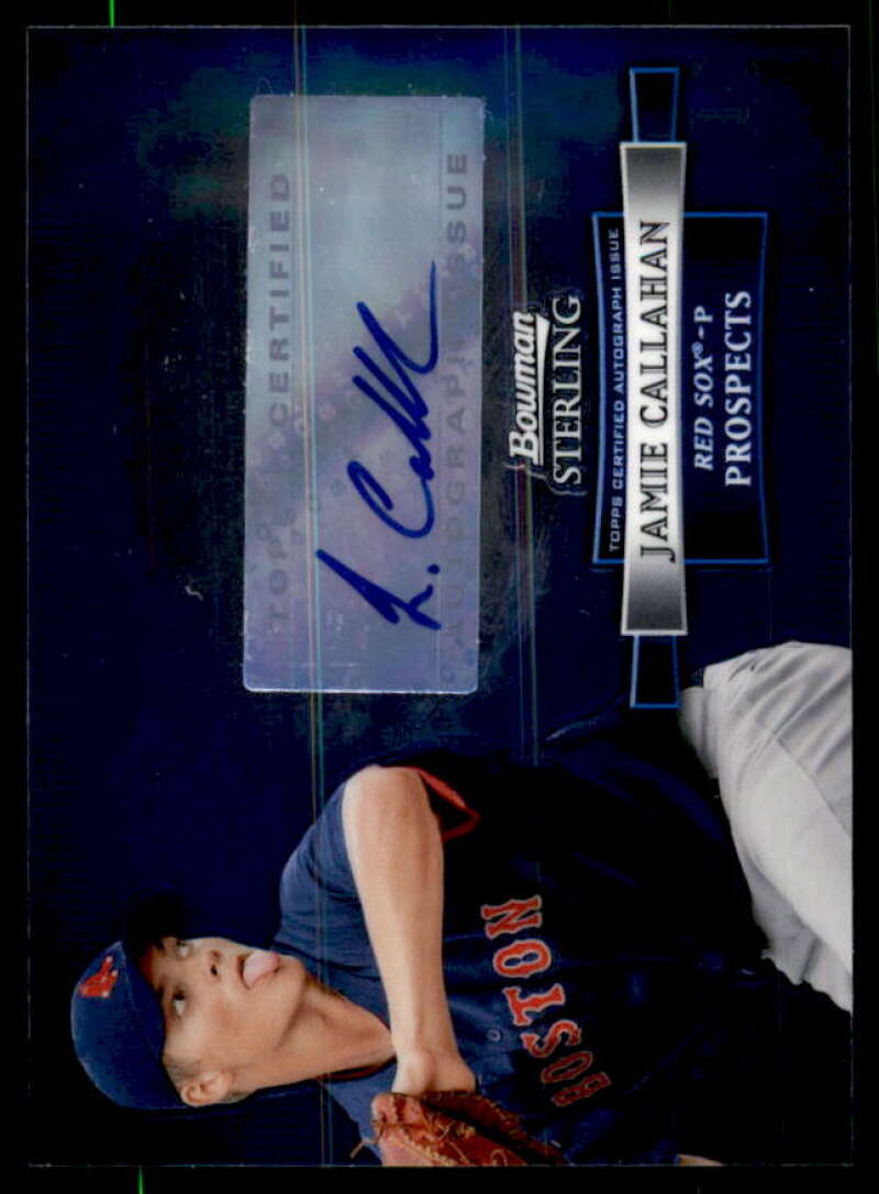 Jamie Callahan Card 2012 Bowman Sterling Prospect Autographs #JC  Image 1