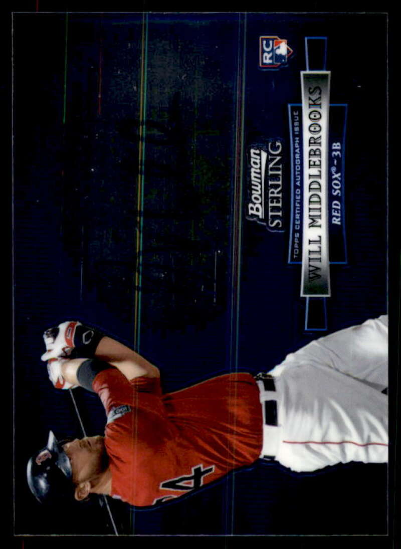 Will Middlebrooks Card 2012 Bowman Sterling Rookie Autographs #WM  Image 1