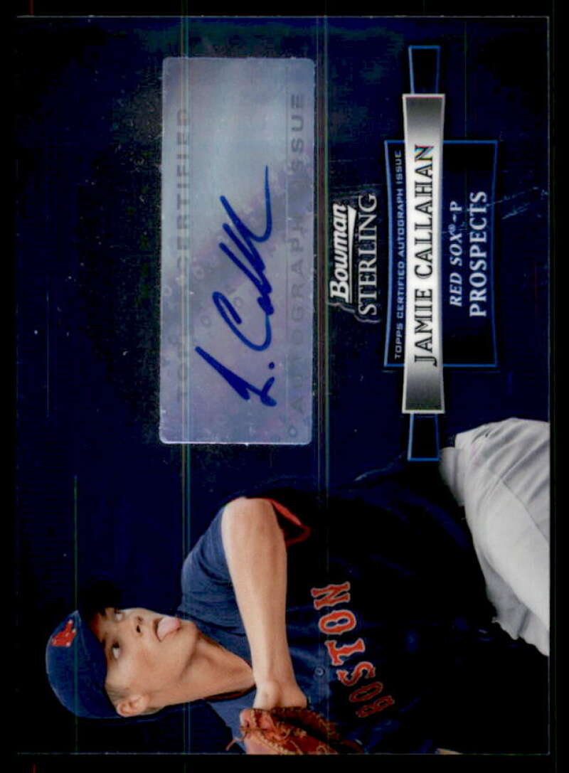 Jamie Callahan Card 2012 Bowman Sterling Prospect Autographs #JC  Image 1