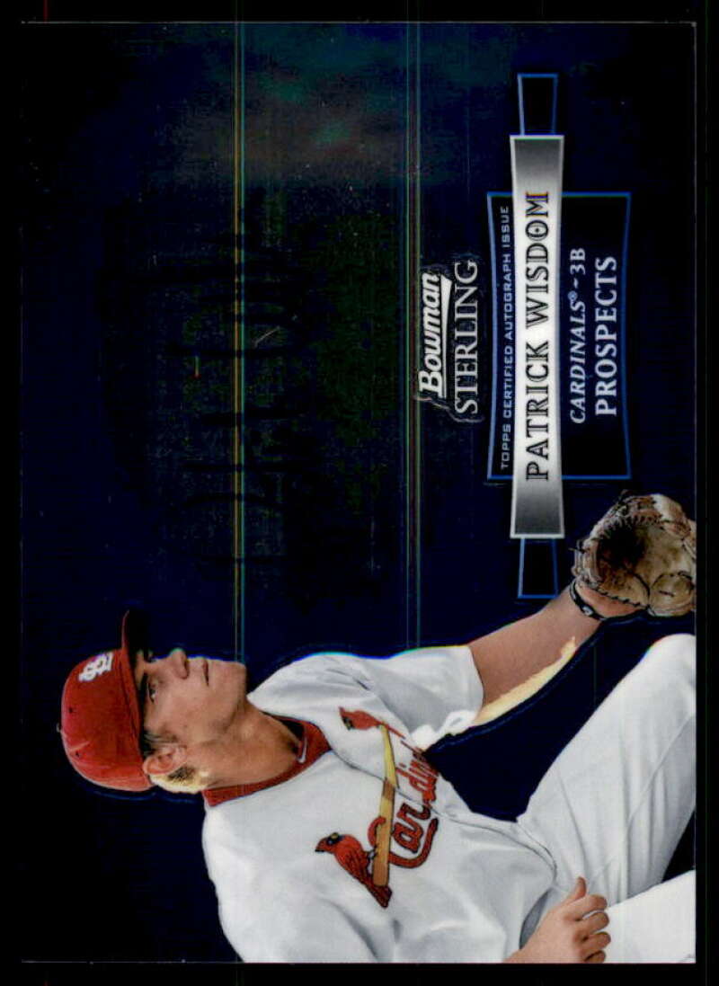 Patrick Wisdom Card 2012 Bowman Sterling Prospect Autographs #PW  Image 1