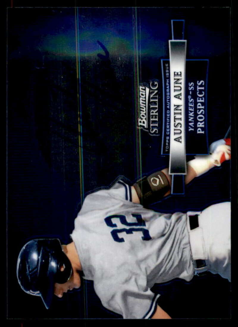 Austin Aune Card 2012 Bowman Sterling Prospect Autographs #AAU  Image 1