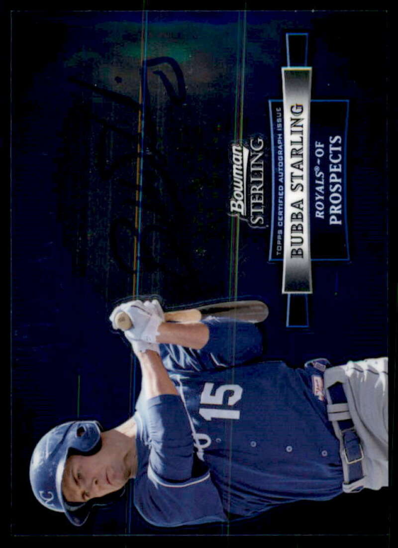 Bubba Starling Card 2012 Bowman Sterling Prospect Autographs #BS  Image 1