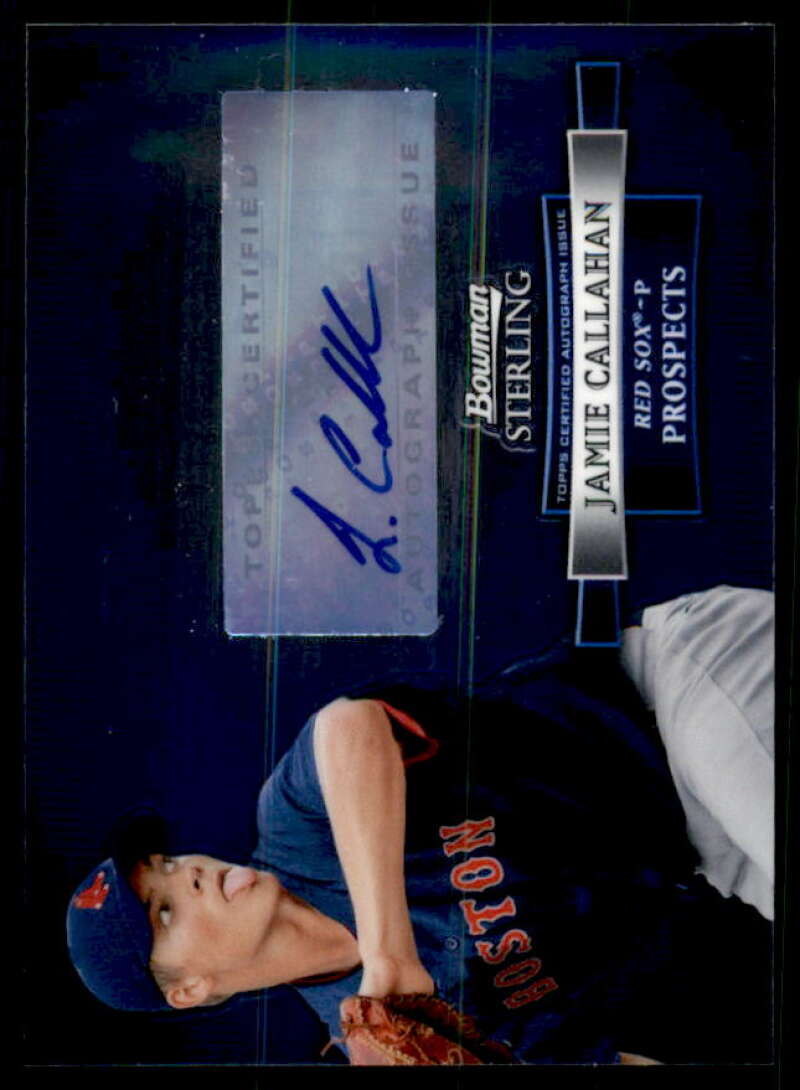 Jamie Callahan Card 2012 Bowman Sterling Prospect Autographs #JC  Image 1