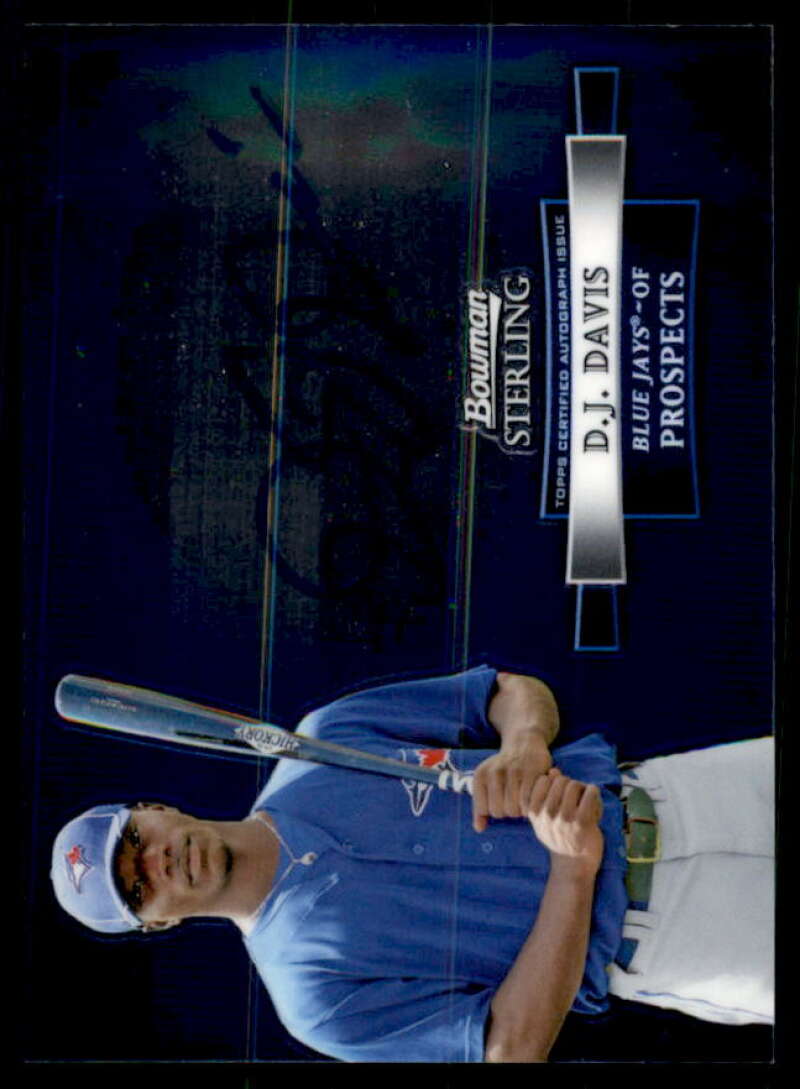 D.J. Davis Card 2012 Bowman Sterling Prospect Autographs #DDA  Image 1