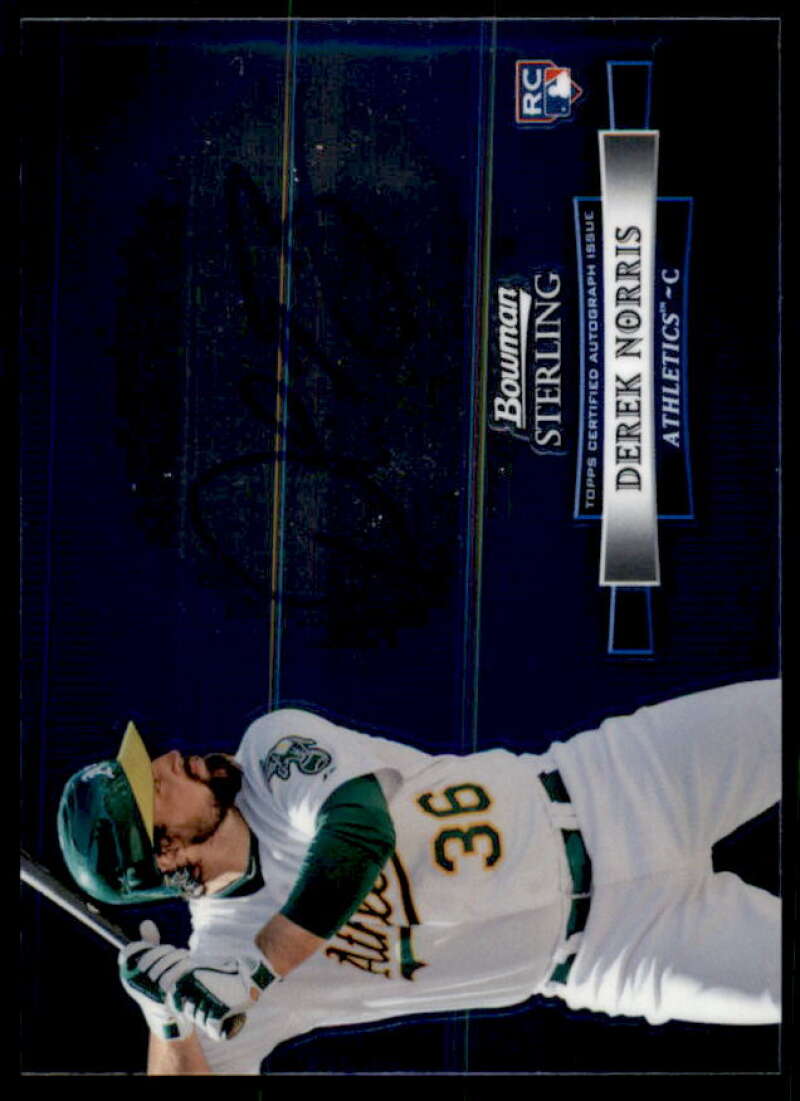 Derek Norris Card 2012 Bowman Sterling Rookie Autographs #DN  Image 1