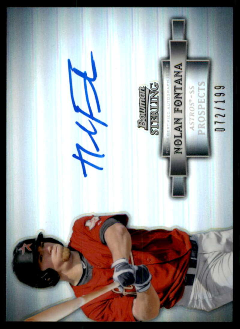 Nolan Fontana 2012 Bowman Sterling Prospect Autographs Refractors #NF  Image 1