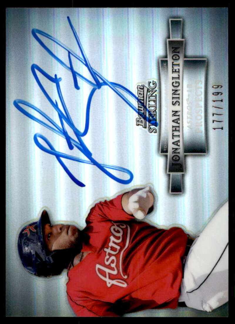 Jonathan Singleton 2012 Bowman Sterling Prospect Autographs Refractors #JS  Image 1