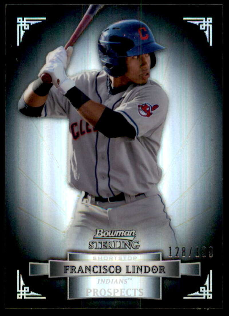 Francisco Lindor Card 2012 Bowman Sterling Prospects Refractors #BSP23  Image 1