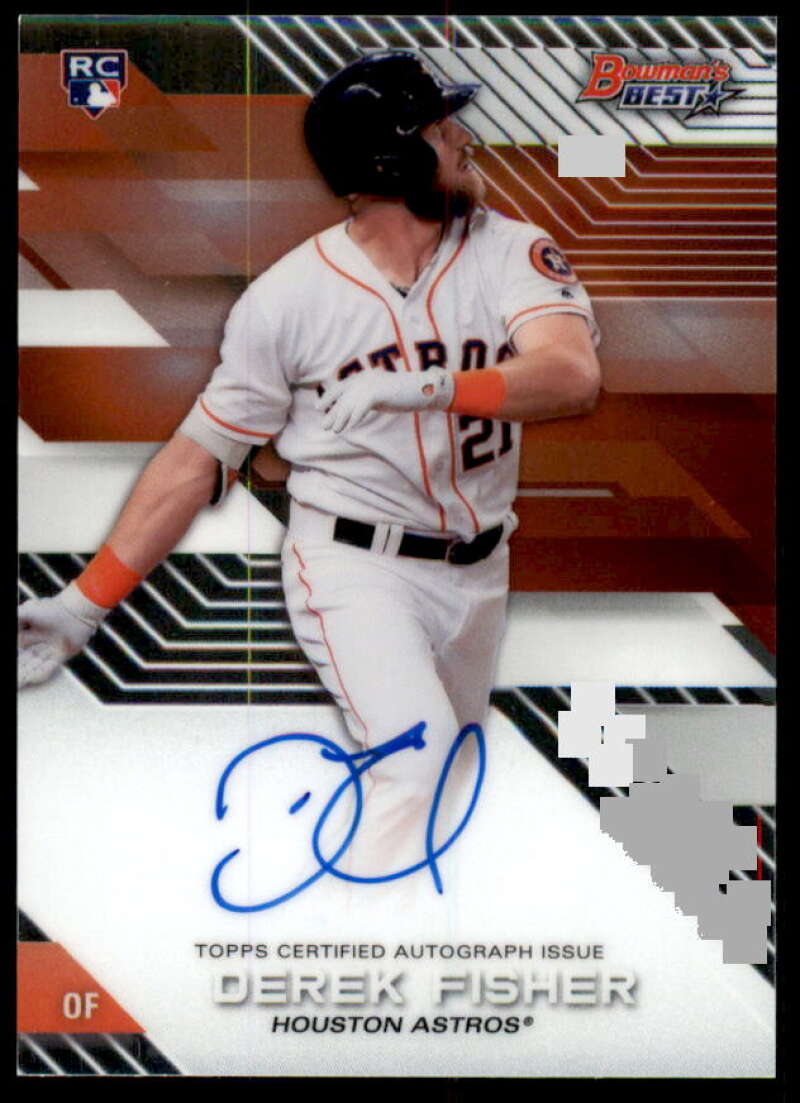 Derek Fisher Card 2017 Bowman's Best Best of '17 Autographs #B17DF  Image 1