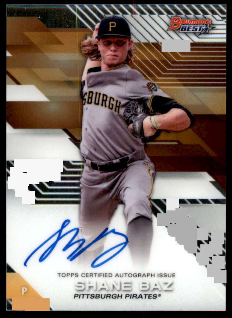 Shane Baz Card 2017 Bowman's Best Best of '17 Autographs #B17SB  Image 1