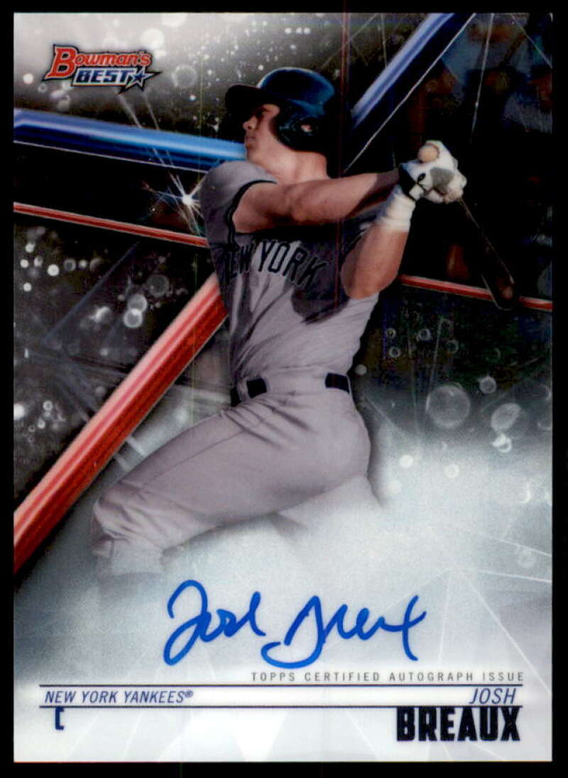 Josh Breaux Card 2018 Bowman's Best Best of '18 Autographs #B18KRO  Image 1