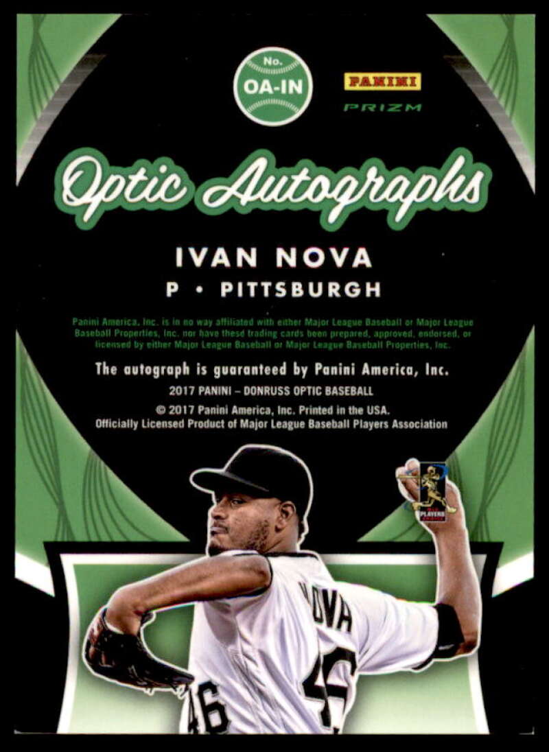 Ivan Nova Card 2017 Donruss Optic Autographs #OAIN  Image 2