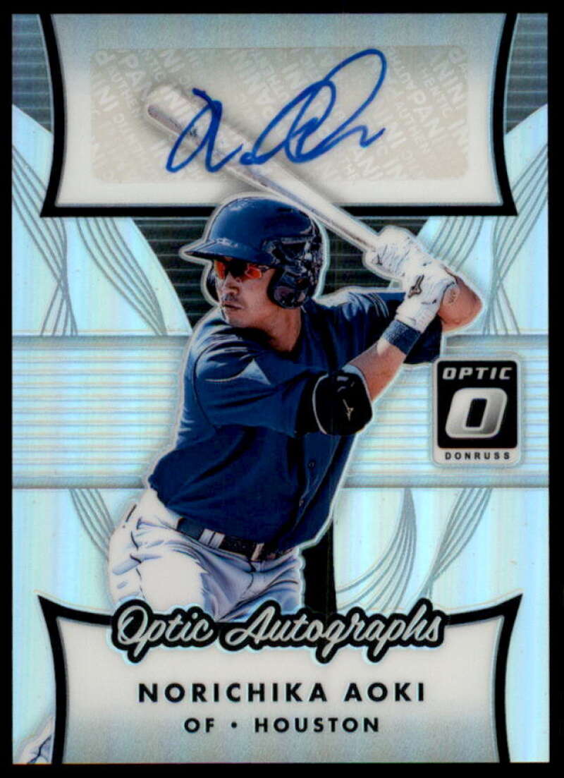 Norichika Aoki Card 2017 Donruss Optic Autographs #OANA  Image 1