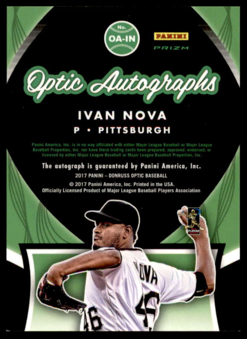 Ivan Nova Card 2017 Donruss Optic Autographs #OAIN  Image 2