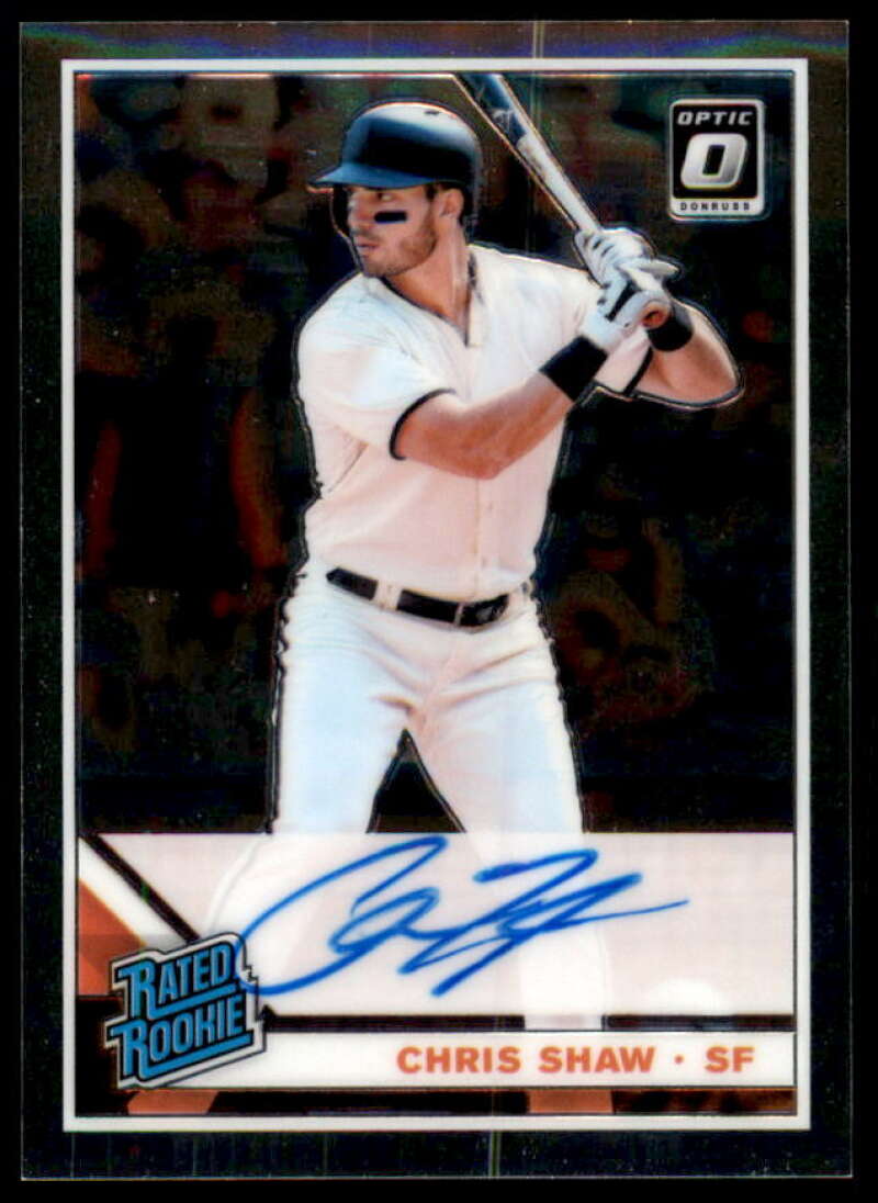 Chris Shaw 2019 Donruss Optic Rated Rookies '85 Retro Signatures #19  Image 1