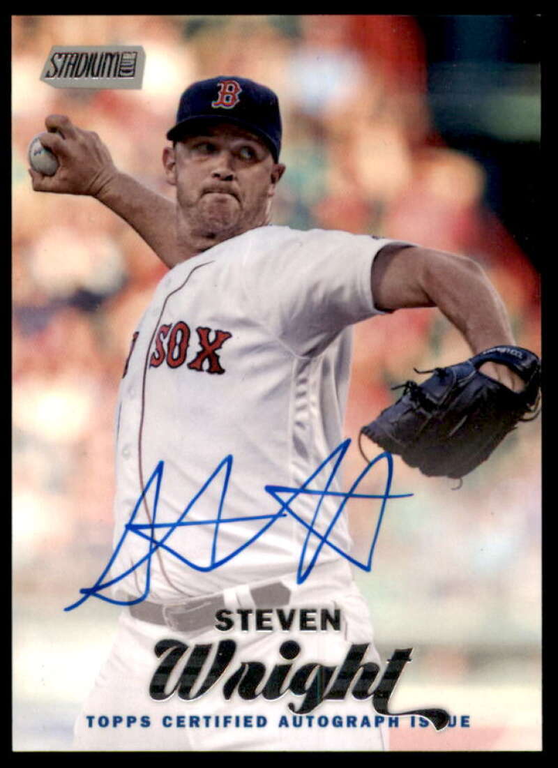 Steven Wright Card 2017 Stadium Club Autographs #SCASW  Image 1
