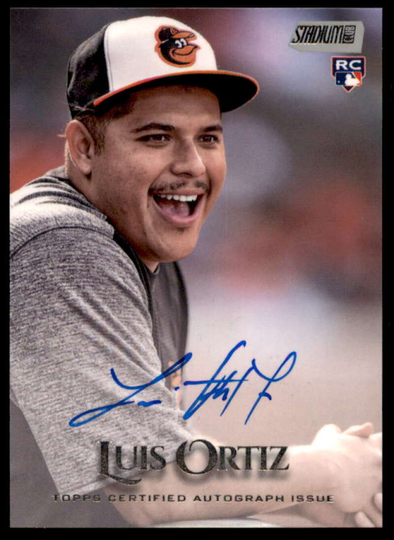 Luis Ortiz Card 2019 Stadium Club Autographs #SCALO  Image 1
