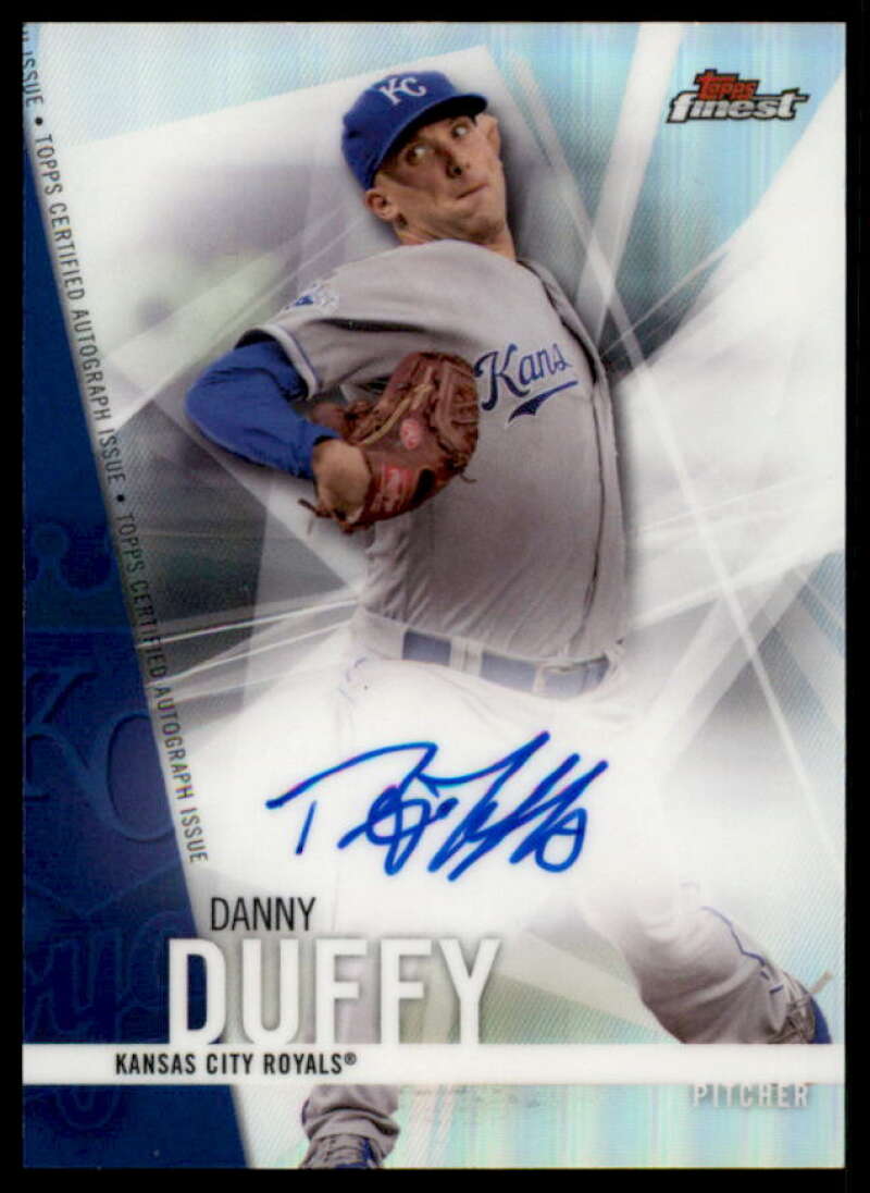 Danny Duffy Card 2017 Finest Autographs Refractors #FADD  Image 1
