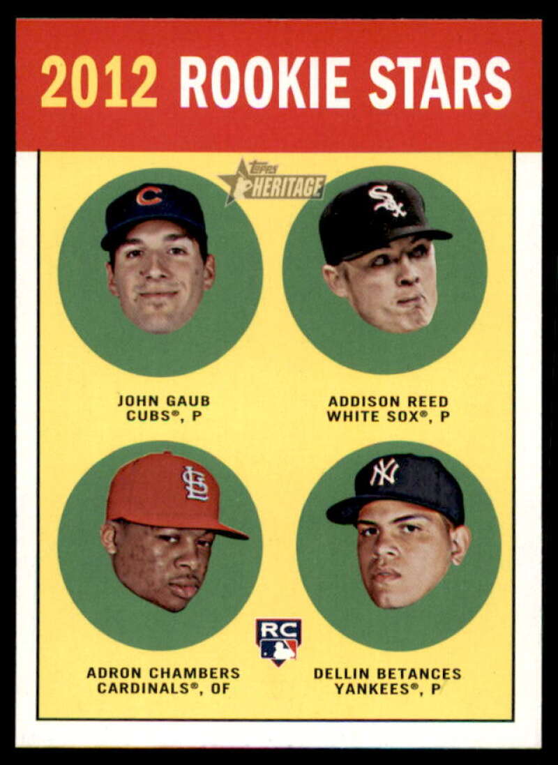 Gaub RC/Reed RC/Chambers RC/ Betances RC Card 2012 Topps Heritage #54A  Image 1