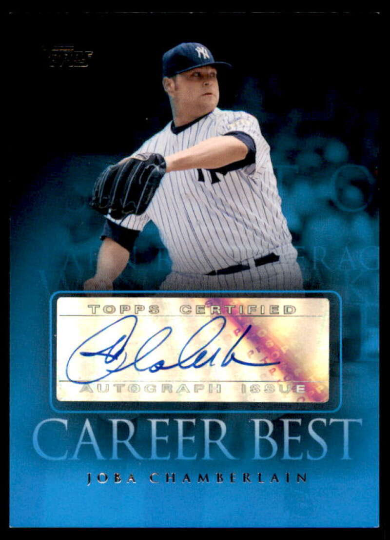 Joba Chamberlain A2 Card 2009 Topps Career Best Autographs #JCH  Image 1