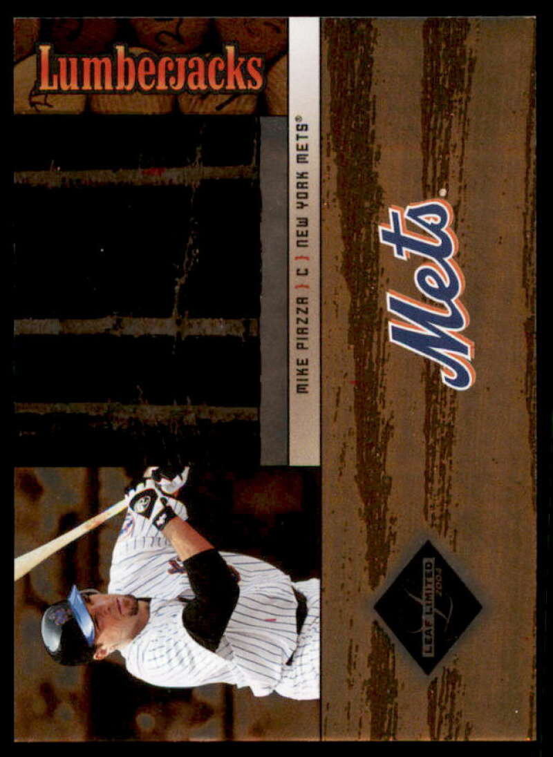 Mike Piazza Card 2004 Leaf Limited Lumberjacks #24  Image 1