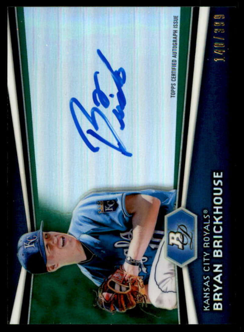 Bryan Brickhouse 2012 Bowman Platinum Prospect Auto Green Refractors #BB  Image 1