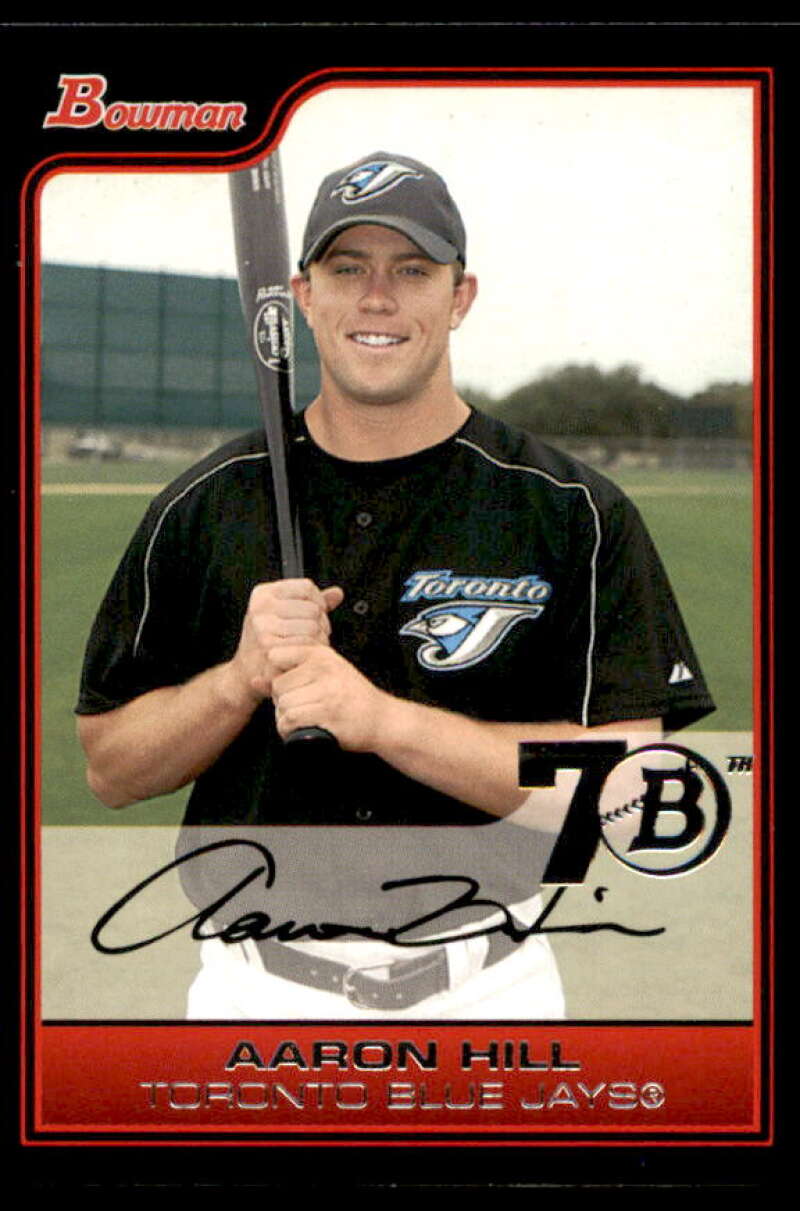 Aaron Hill Card 2006 Bowman 70th Anniversary Buyback Bronze #136  Image 1