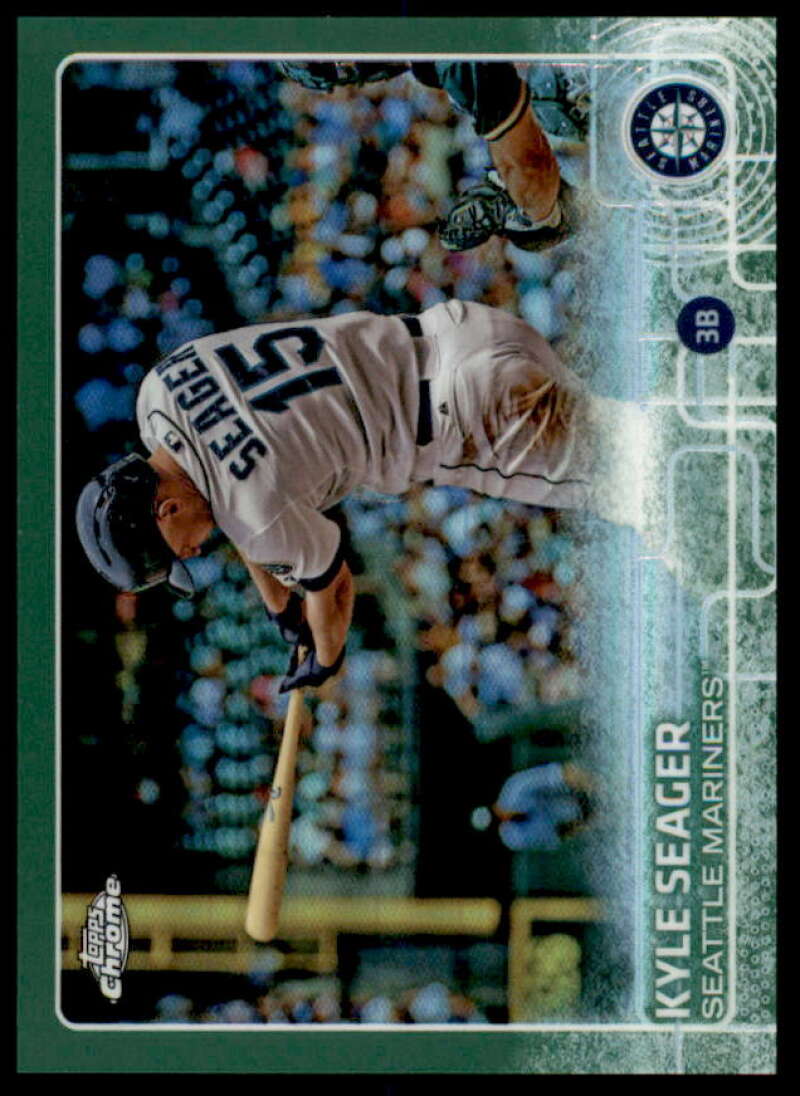 Kyle Seager Card 2015 Topps Chrome Green Refractors #188  Image 1