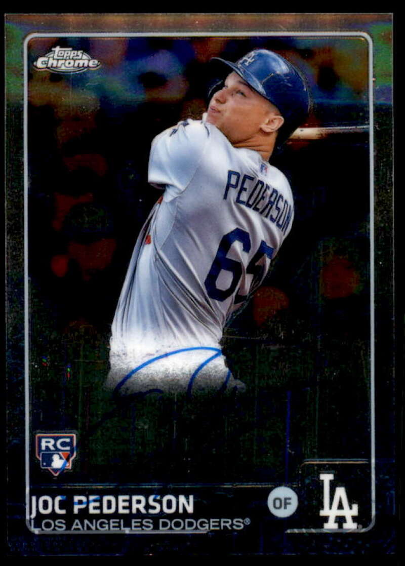Joc Pederson Card 2015 Topps Chrome Rookie Autographs #ARJPN  Image 1