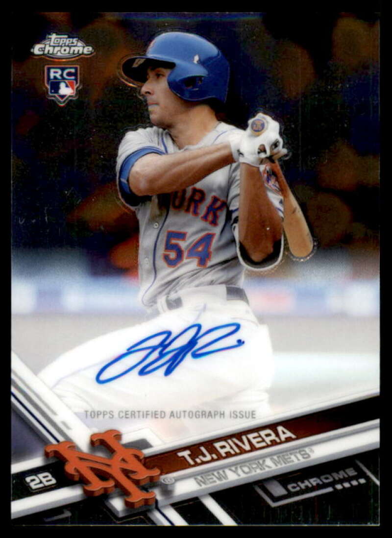T.J. Rivera Card 2017 Topps Chrome Rookie Autographs #RATR  Image 1